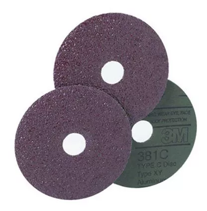 3M 81376 Type C Fibre Sand Disc, 7'' x 7/8', 50 Grit