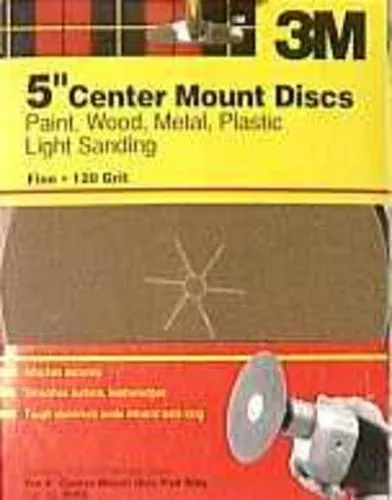 3M 9150NA "Aluminum Oxide" Sandpaper Discs5'' Fine