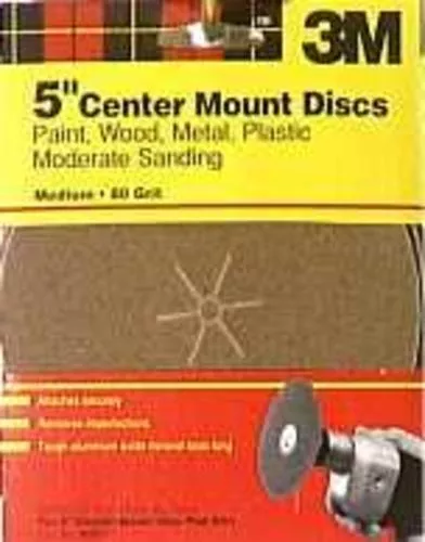 3M 9151NA Aluminum Oxide Sanding Disc 5'' Medium