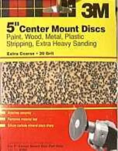 3M 9153NA Aluminum Oxide Sanding Discs 5'' Coarse