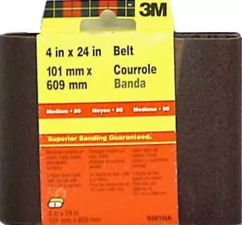 3M 9281NA Resin Bond Cloth Belts 4''X24'' - Medium