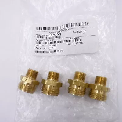 4 Pack 3/8″ Male NPT to 3/4″ Male NPT Garden Hose Pipe Adapter Brass