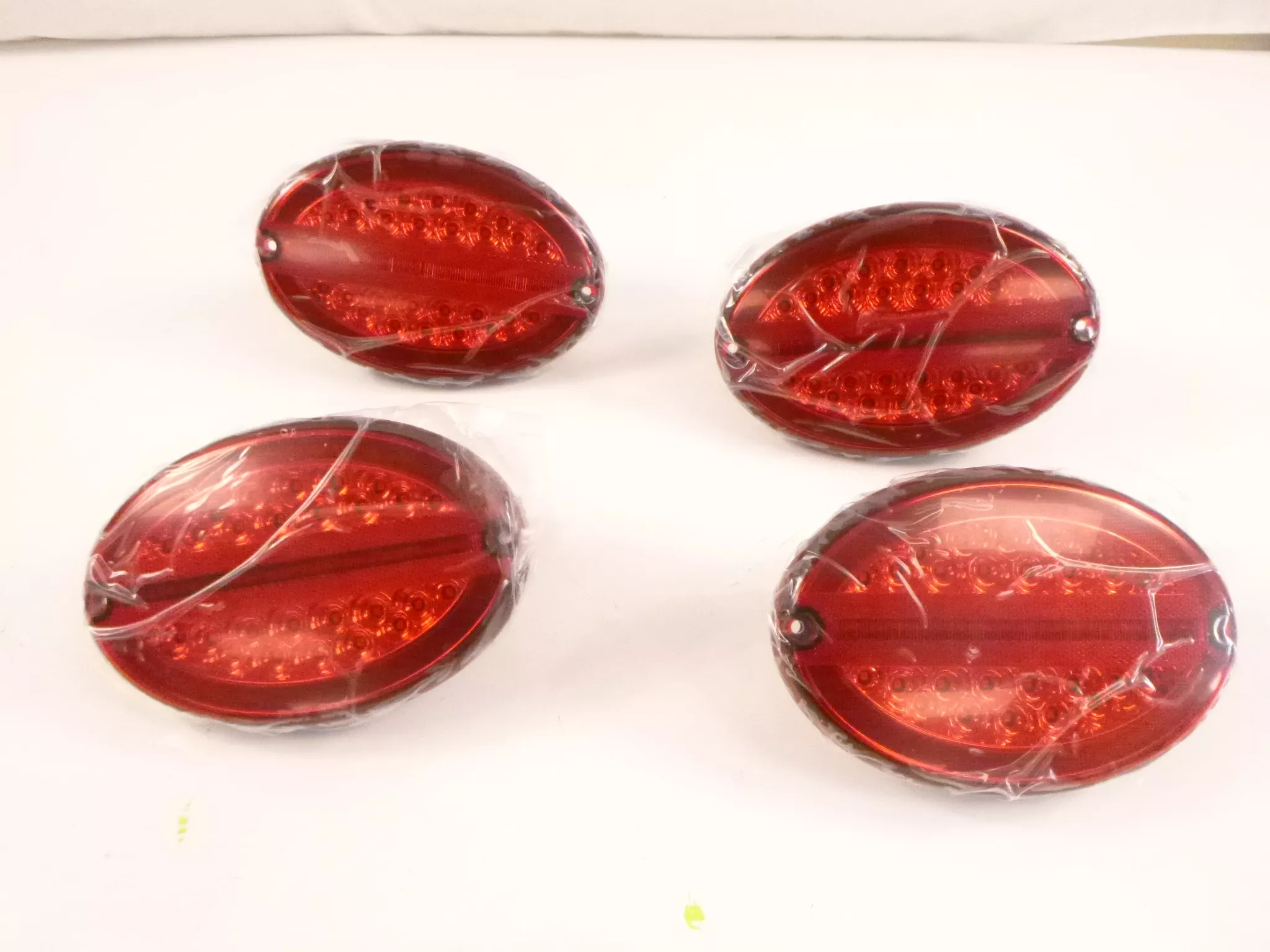 4 Pack AJP Red Lens LED Tail Lights Brake Turn for 1997-2004 Chevy Corvette C5