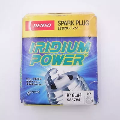4 Pack Denso 5357 Iridium Power Spark Plugs IK16L