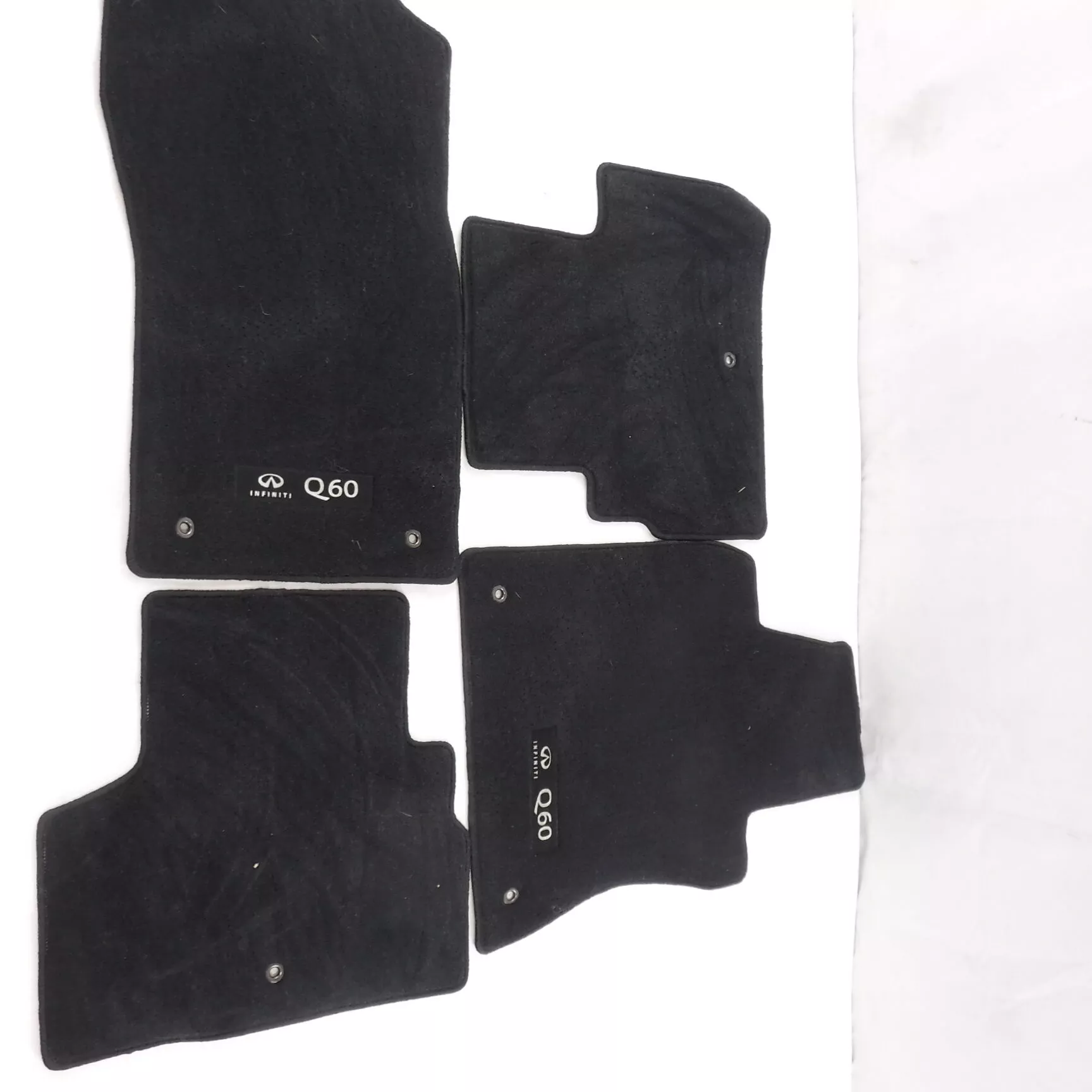 4 Pack OEM Infiniti Black Carpeted Floor Mats G4900-5CA For 2017-2020 Q60
