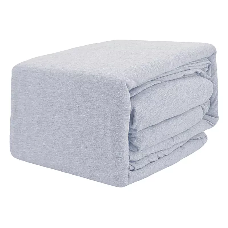 4-Piece Dark Grey Jersey Sheet Set, Full