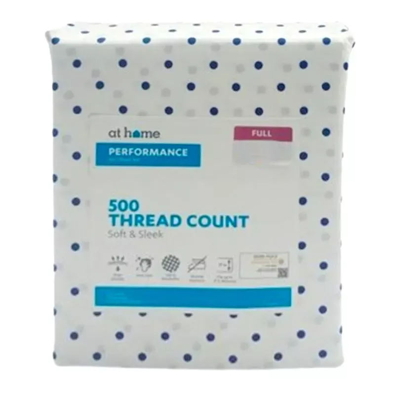 4-Piece Dot Print 500 Thread Count Cotton Blend Sheet Set, Full