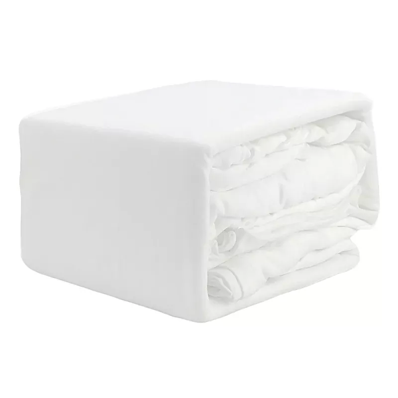 4-Piece White Jersey Sheet Set, King