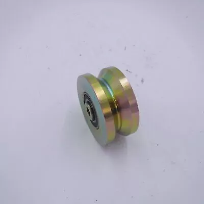 4″ V Groove Heavy Duty Caster Power Solid Wheel Sliding Gate Roller Slide NO BOX