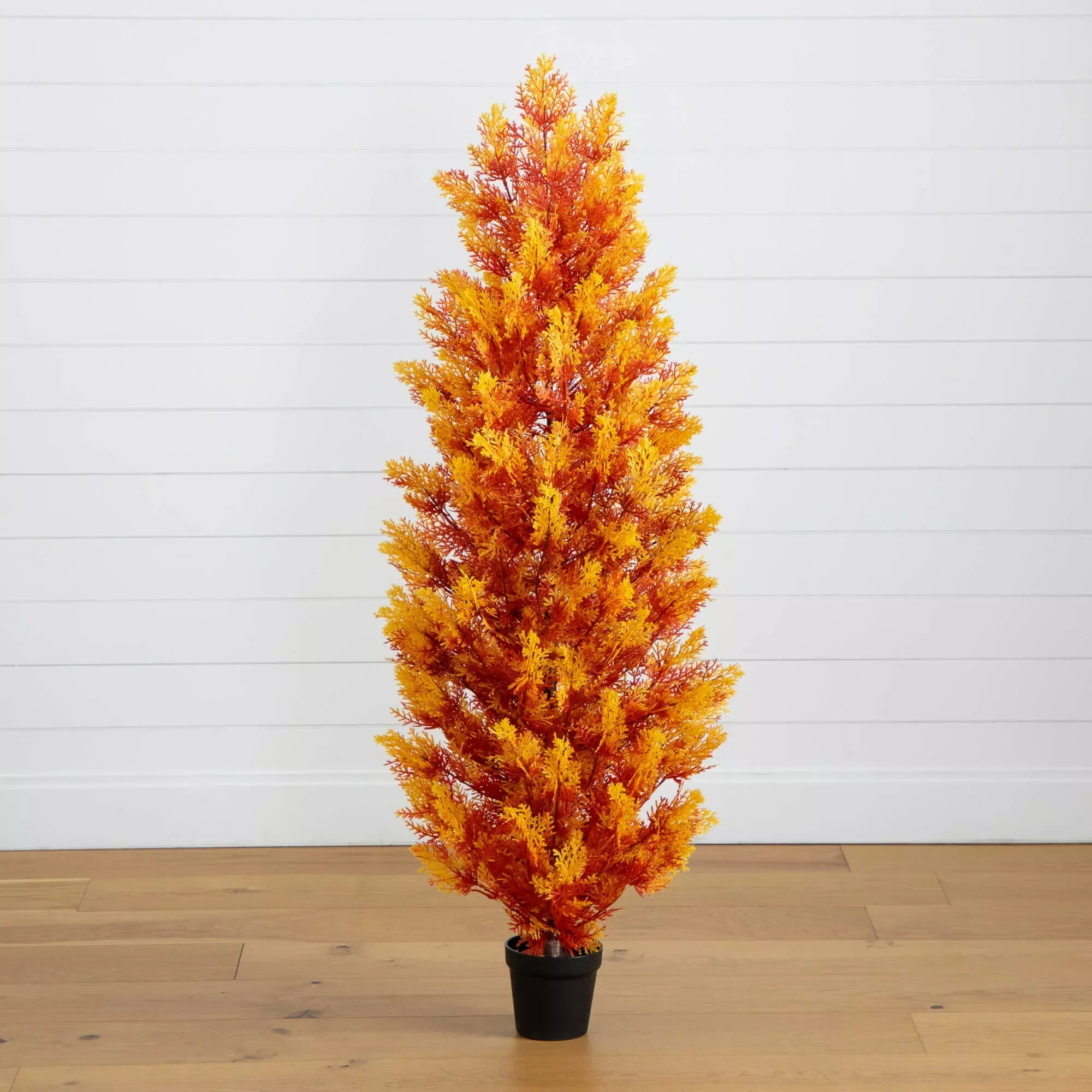5' UV Resistant Autumn Artificial Fall Cedar Tree (Indoor/Outdoor)
