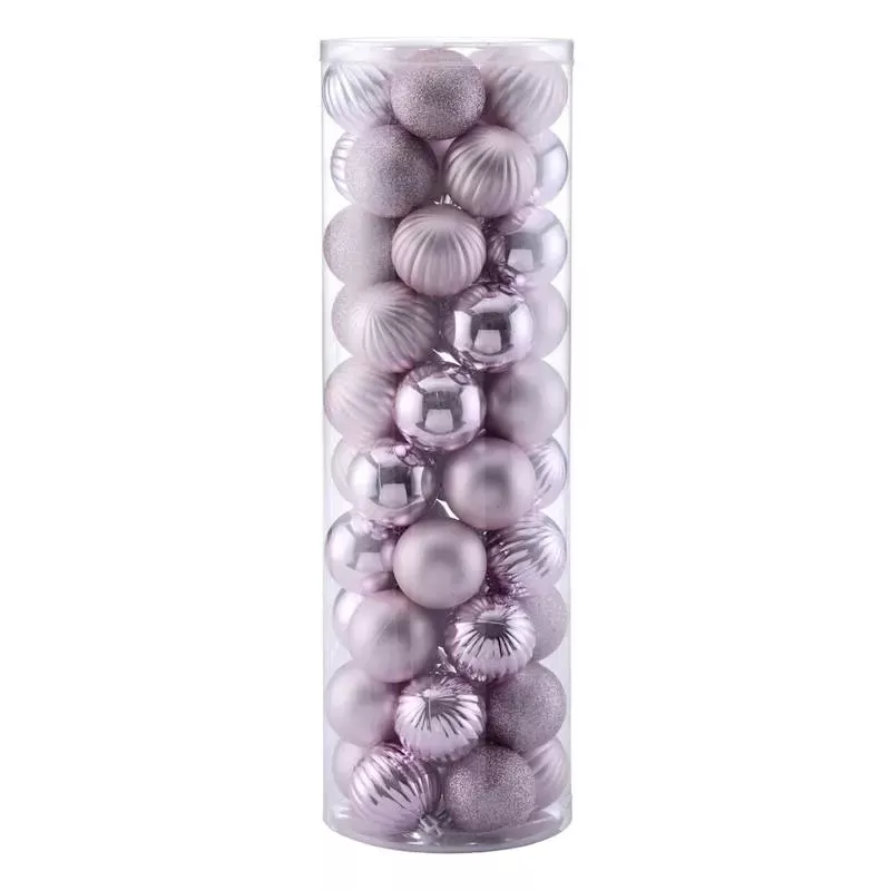 50-Count Pink Mix Shatterproof Ornaments, 2"