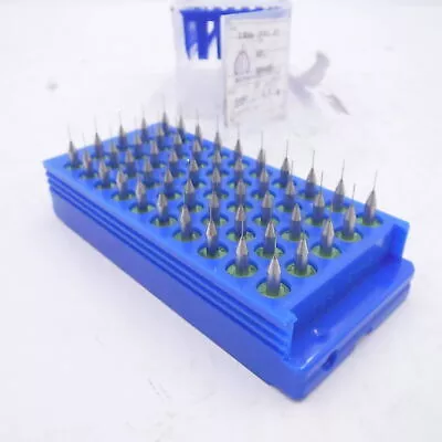 50 PCS 0.30mm USF PCP CNC Steel Carbide Micro Mini Drill Bits 0.0118″x 0.217″