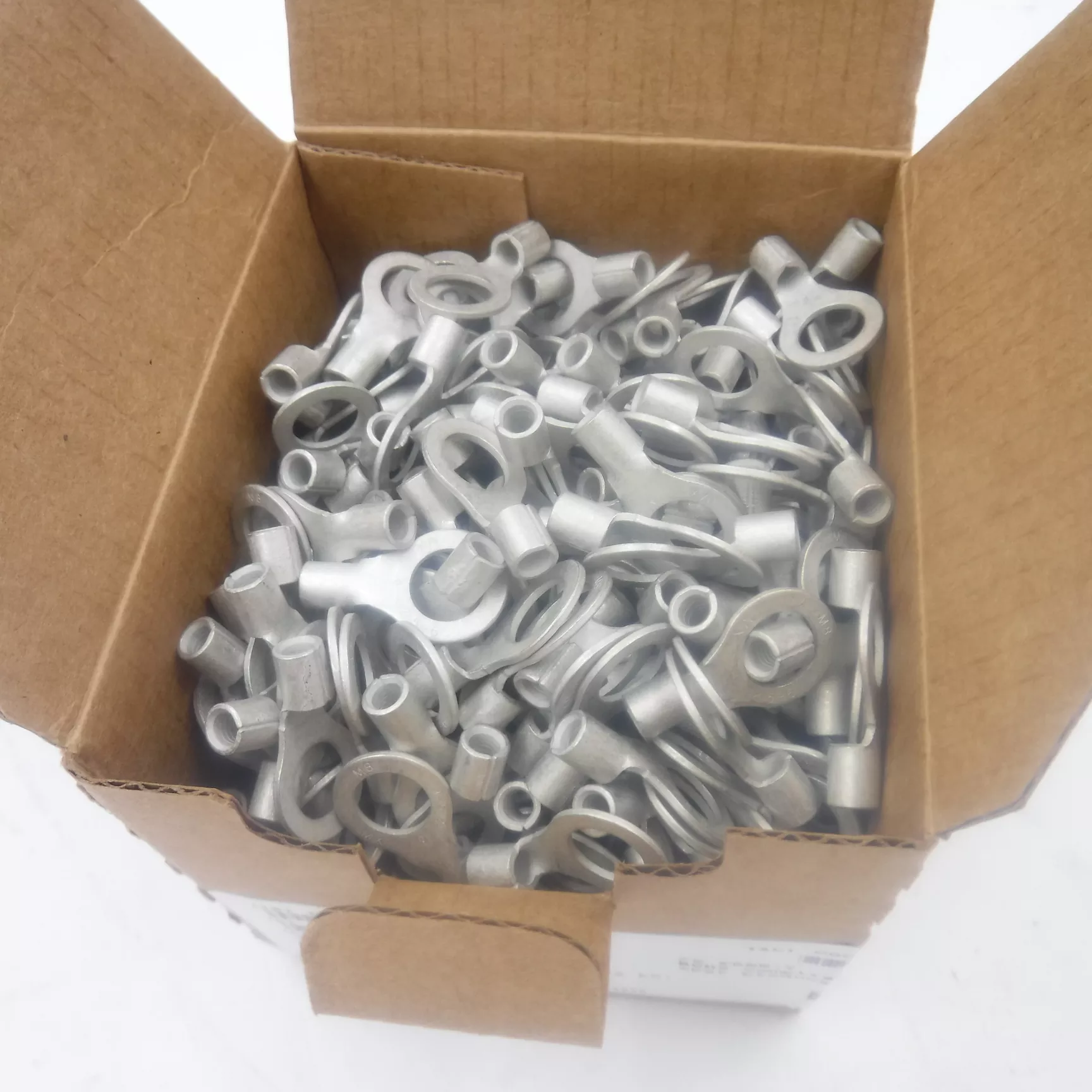500 Pcs Molex Ring Terminal Connectors M8 Stud, 2.5-6mm Crimp Tinned Copper