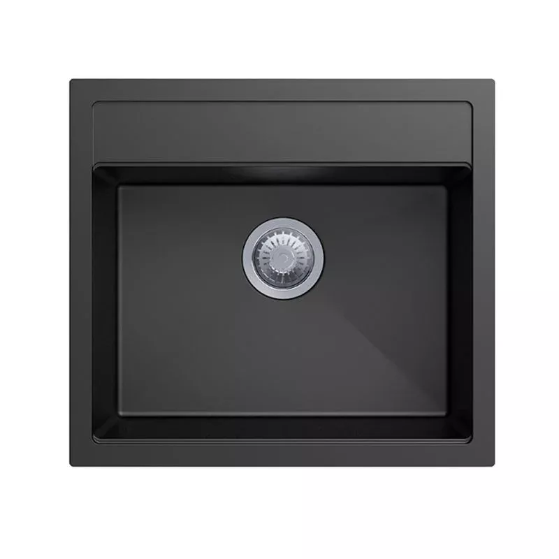 560 x 510 x 200mm Carysil Waltz 560 Single Bowl Granite Top/Flush/Under Mount Kitchen/Laundry Sink