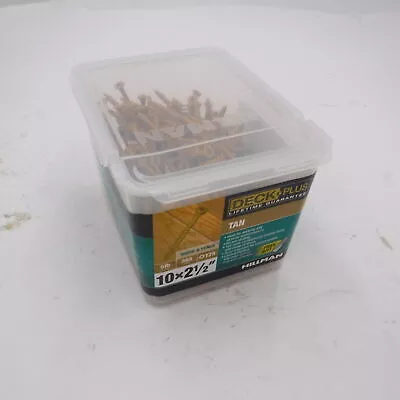 5lb Box Hillman Fasteners Tan Canela 48416 5 LB #10 x 2.5″ Screw T25