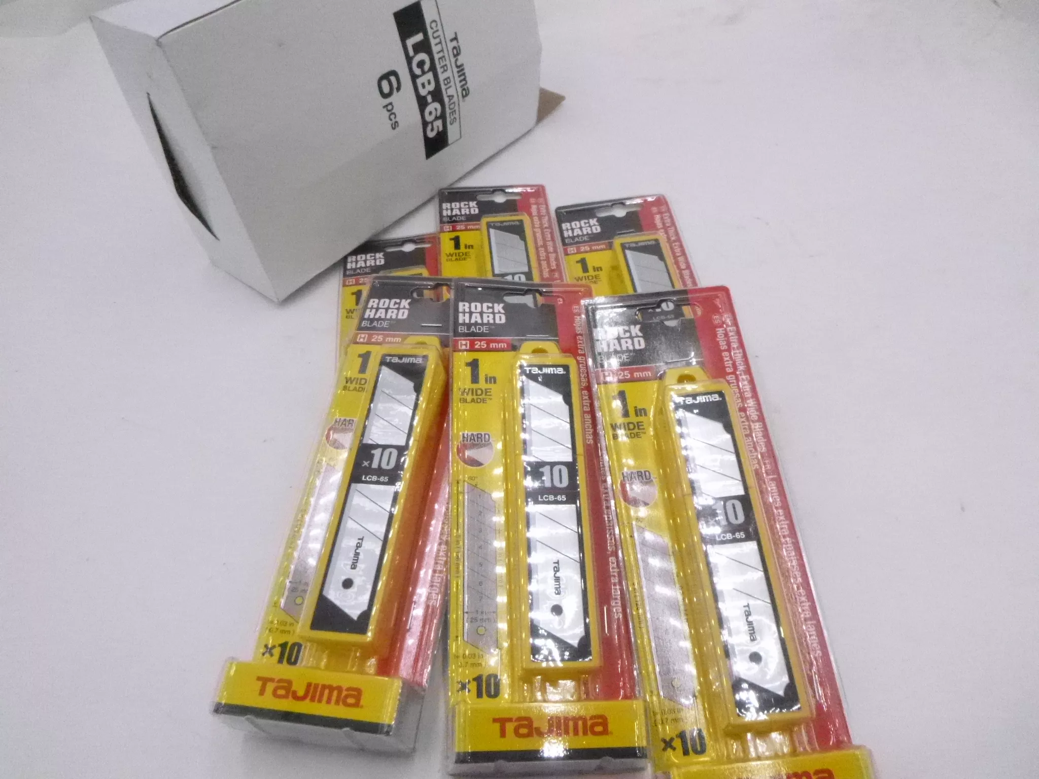 6 Pack 60 Total Blades Replacement Blades For Tajima Rock Hard Aluminist Knives