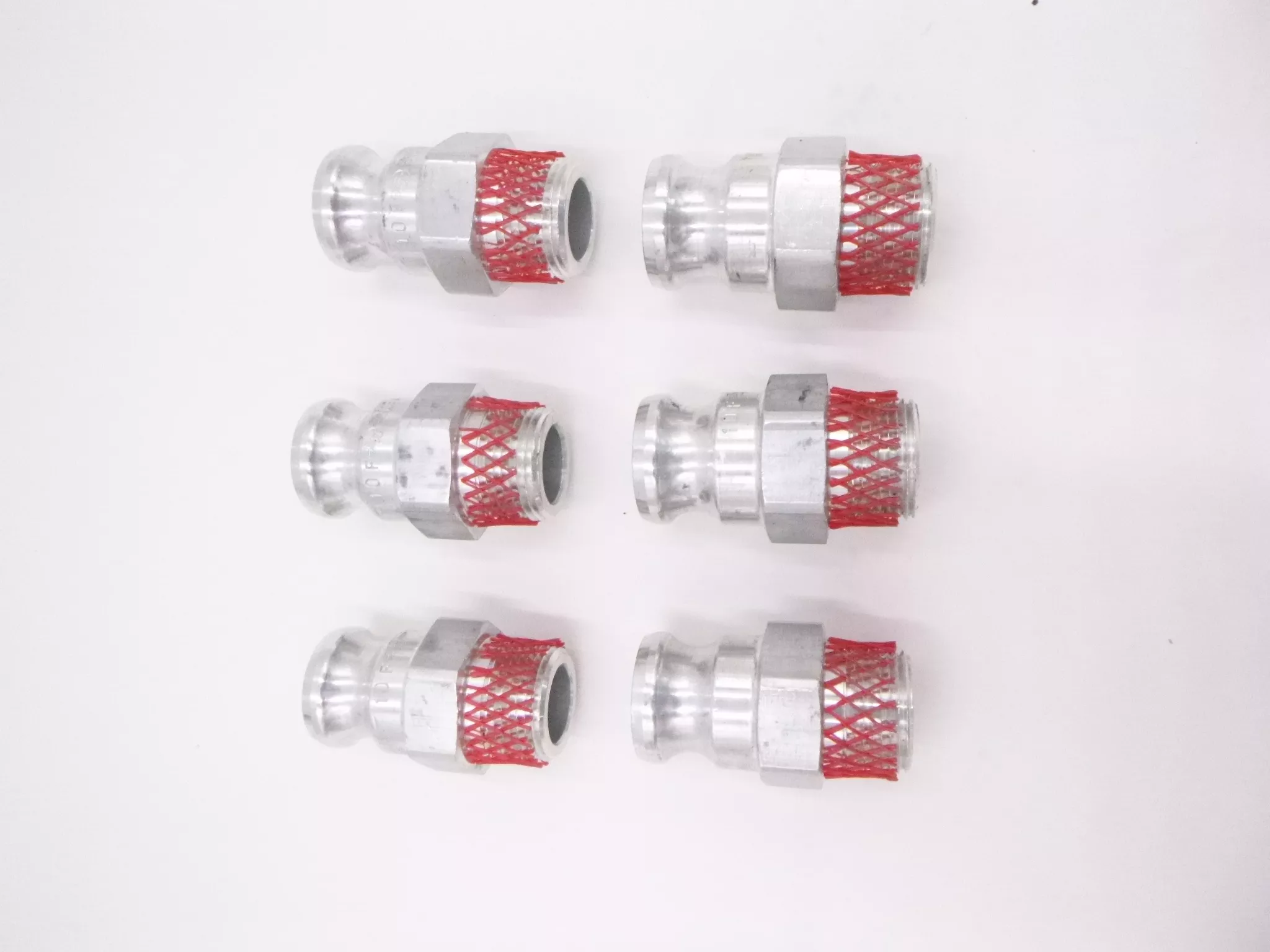 6 Pack Stainless Steel 1-7/16″ Camlock Male x 1″ NPT Male 10F Quick Connect