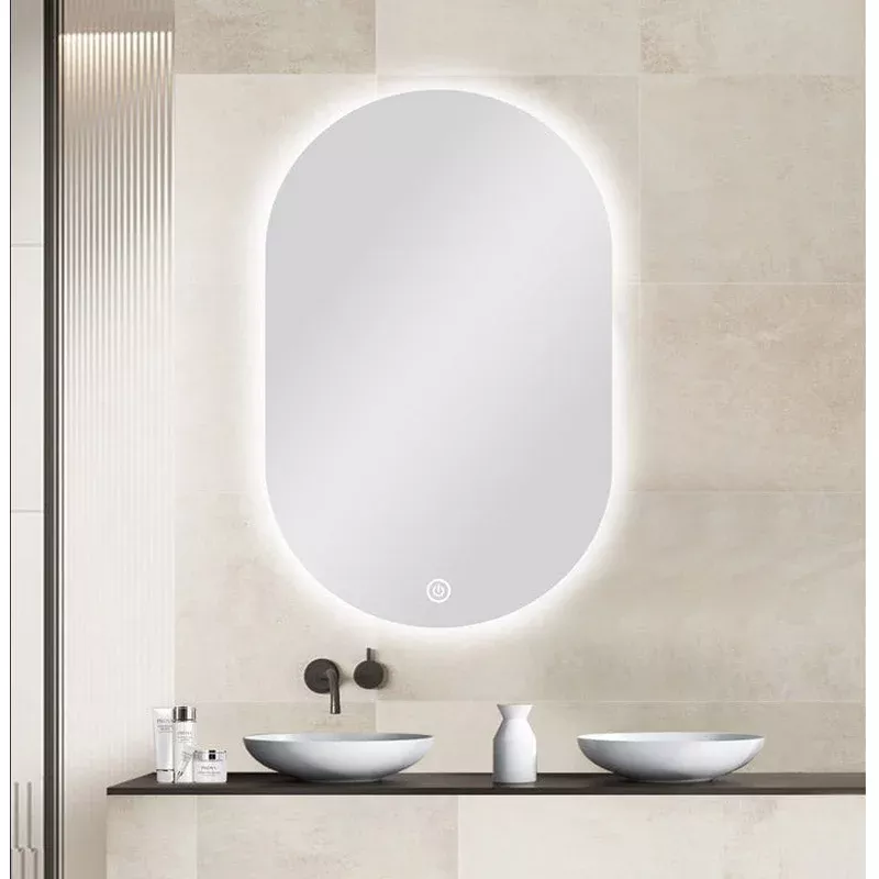 600 X 900MM Frame-less Oval Back-lit Carysil LED Mirror
