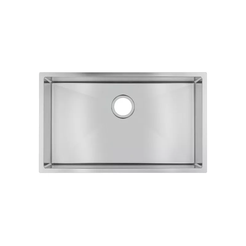 762*457*254mm Hand-made Single Bowl Kitchen Sink(Round Edges)