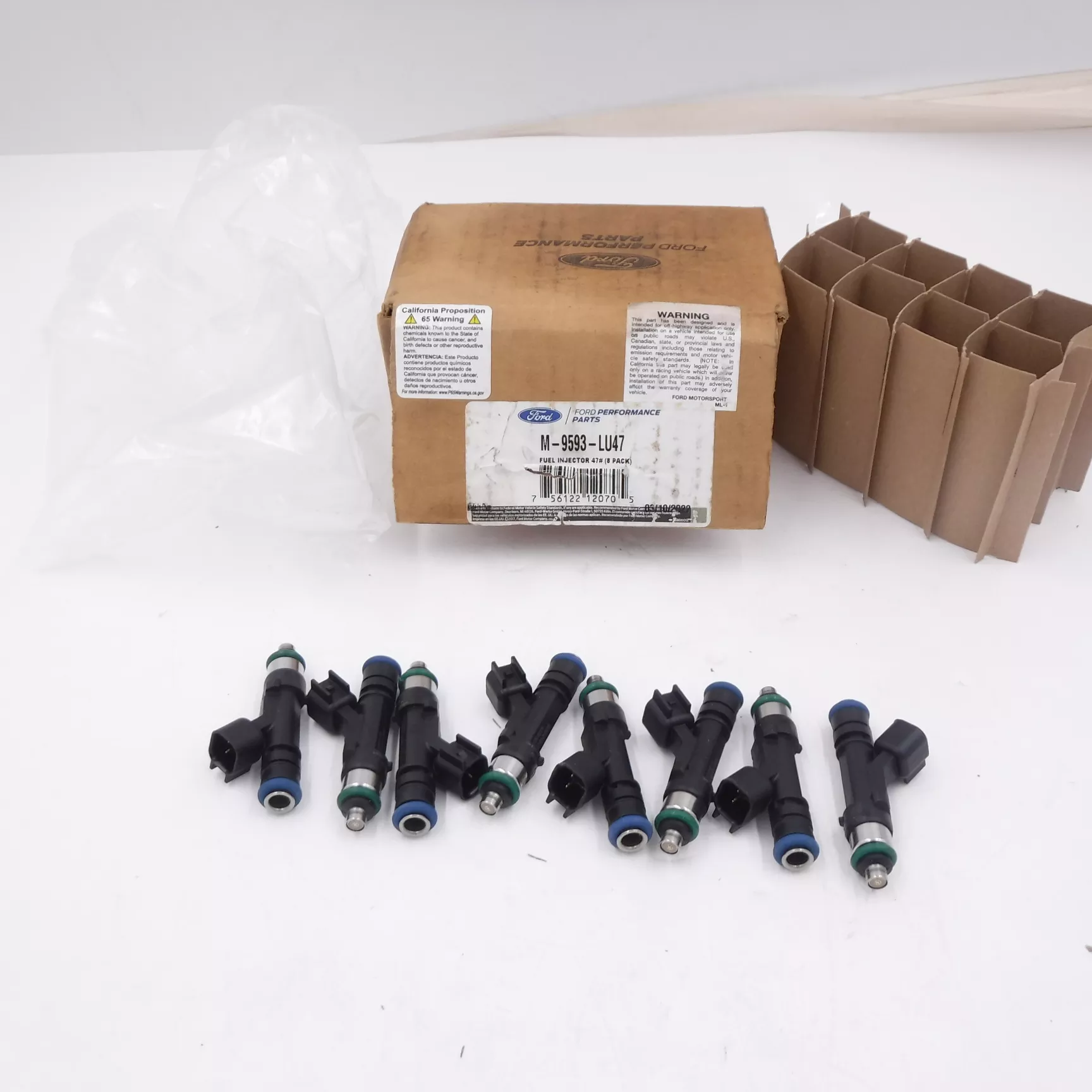 8 PK OEM Ford Performance 47LB/HR Fuel Injectors Set For 2011-2014 5.0L Mustang