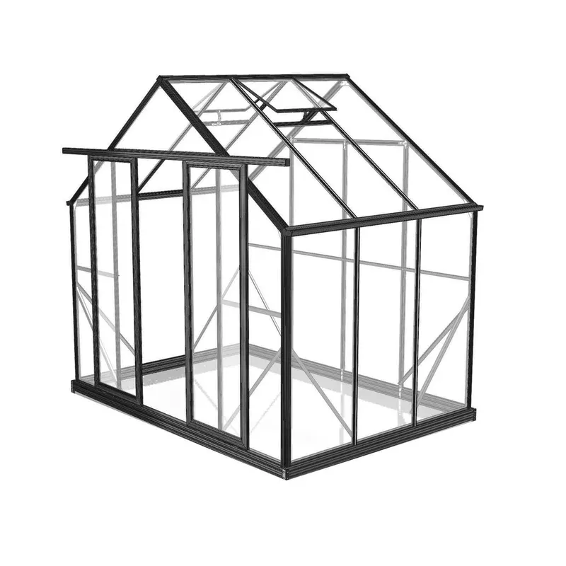 8x6ft (2.6x2m) Greenhouse 6mm Polycarbonate