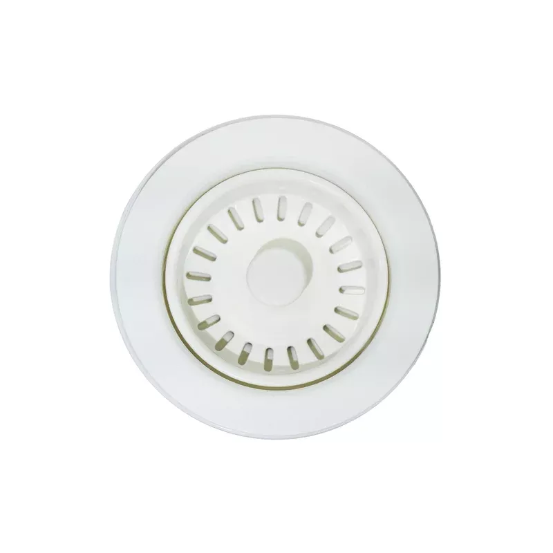 90/114mm Matte White Kitchen Sink Waste