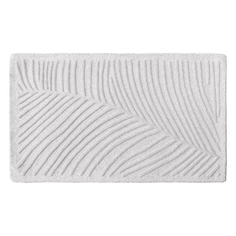 (A482) Neutral Palm Accent Rug, 2x3