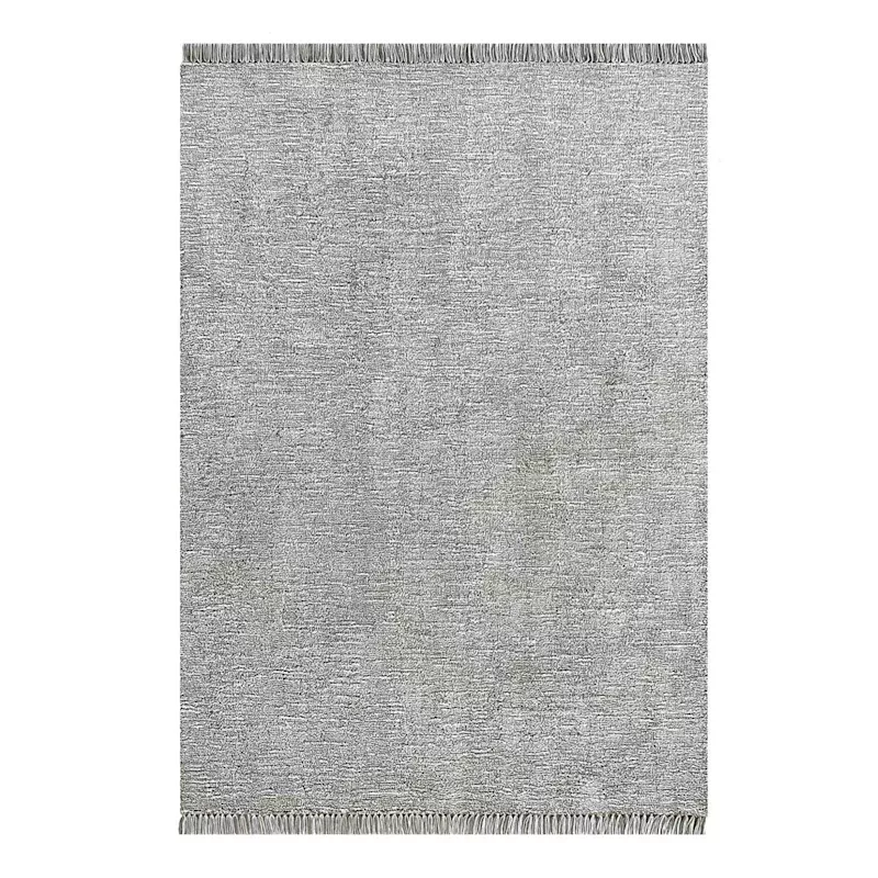 (A484) Breton Grey Tufted Area Rug, 5x7