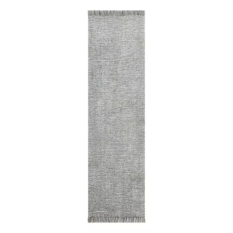 (A484) Breton Grey Tufted Runner, 2x7