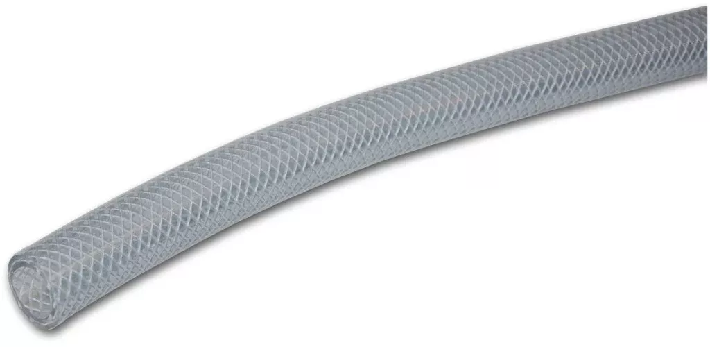 Abbott Rubber T12005008 PVC Braided Tubing Spool, 2" x 50', Clear