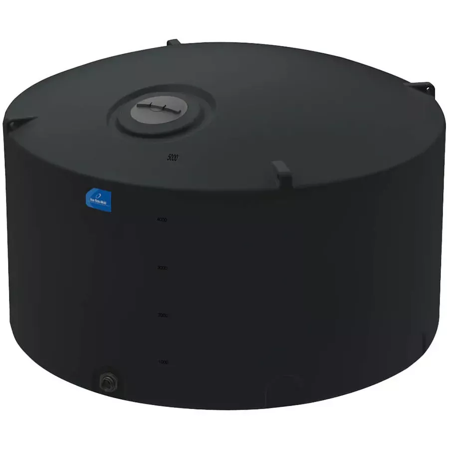 Ace Roto Mold Vertical Tank - Black - 4995 gal