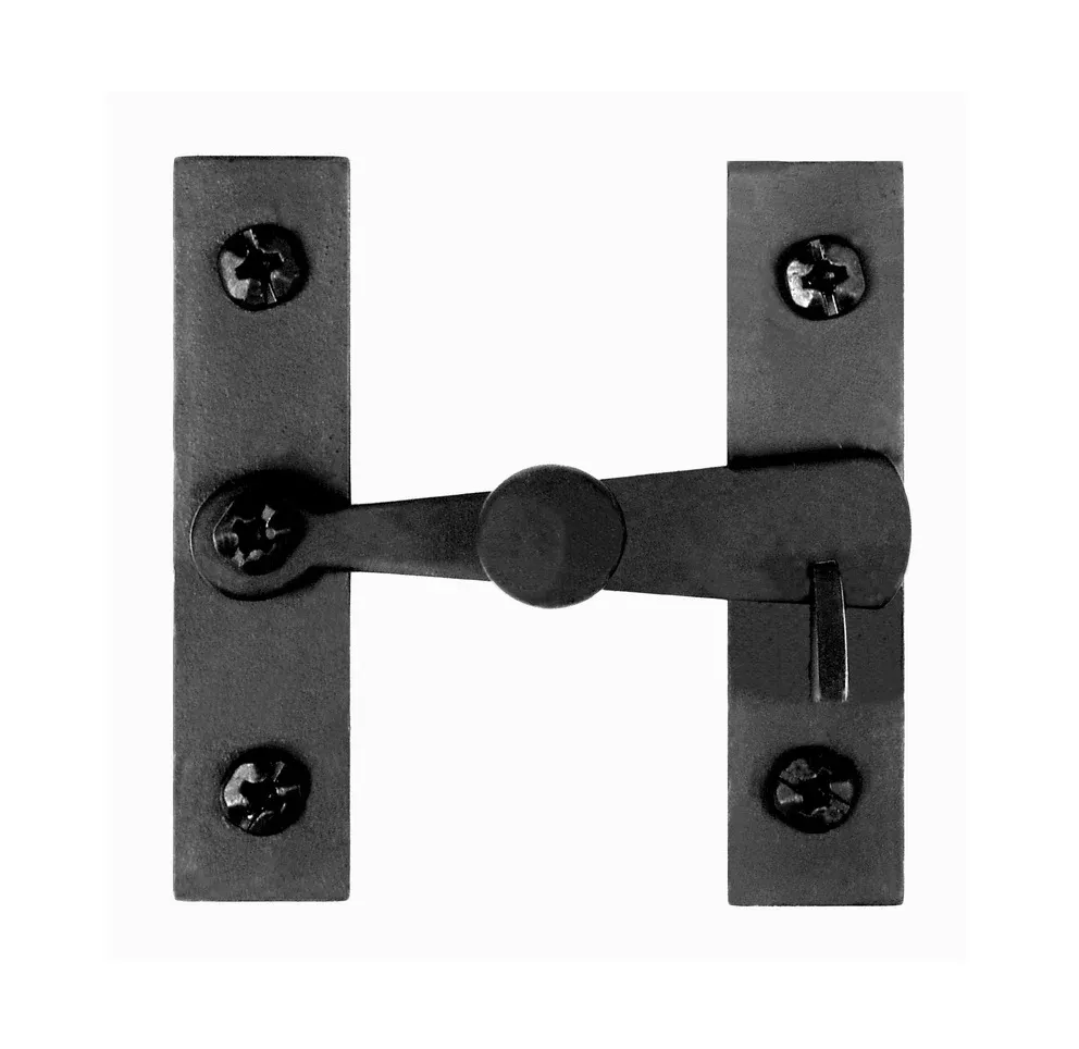 Acorn ALJBR Smooth Black Bar Knob Cabinet Latch 2-5/8"X2-1/2"