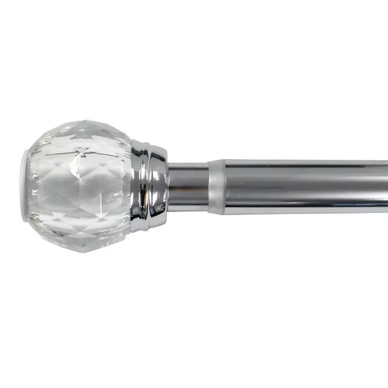 Acrylic Shower Tension Rod, 42-72"
