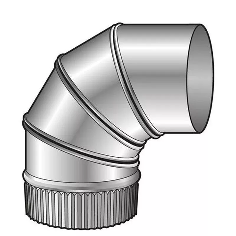 Adjustable Bend for Wood Fire Flue – Stainless Steel