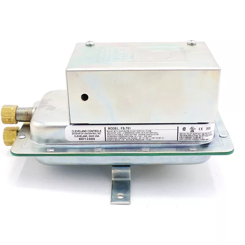 Air Pressure Sensing Switch FS-751 FS@ 0.05″ WC | NBK-21100