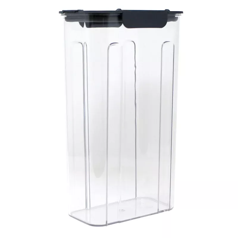 Airtight Food Storage Container with Charcoal Flip-Top Lid, 120oz