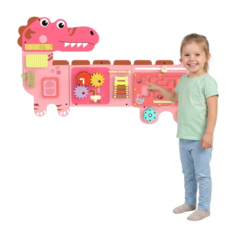 AIYAPLAY Busy Board Panels Wall Mounted Dinosaur