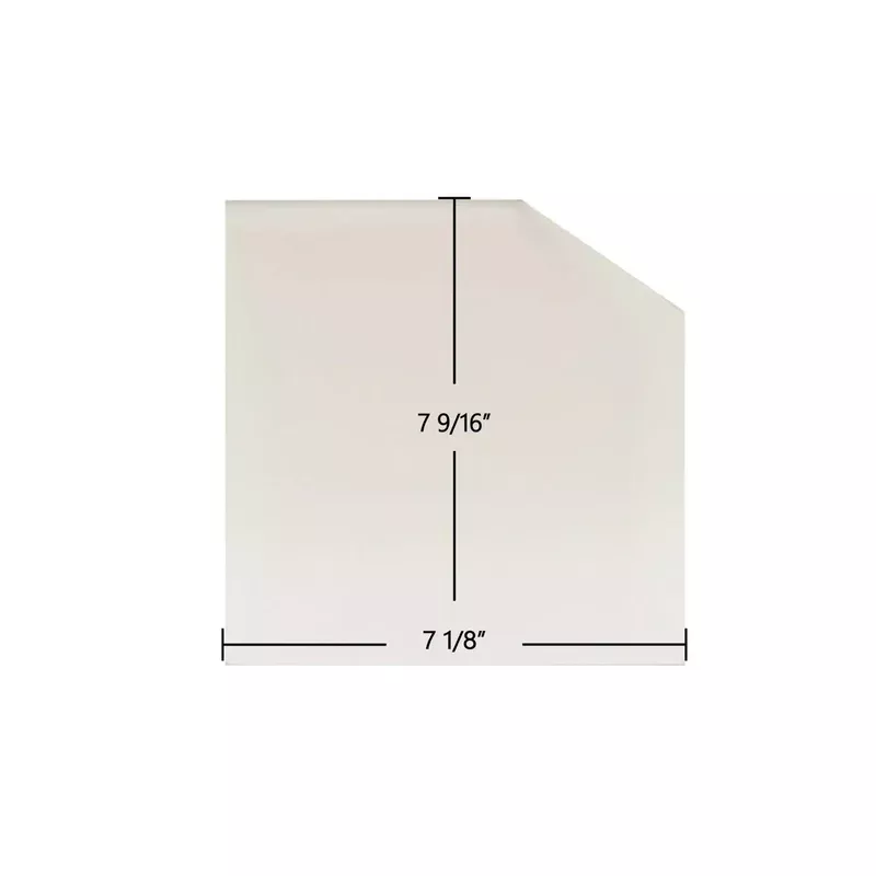 Alaska 7G23FV 23″ Fireview Replacement Glass 7 1/8″ x 7 9/16″ with Notch Cut (Part #7G23FV)