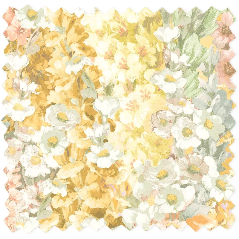 Alcea Golden Hour Linen Fabric
