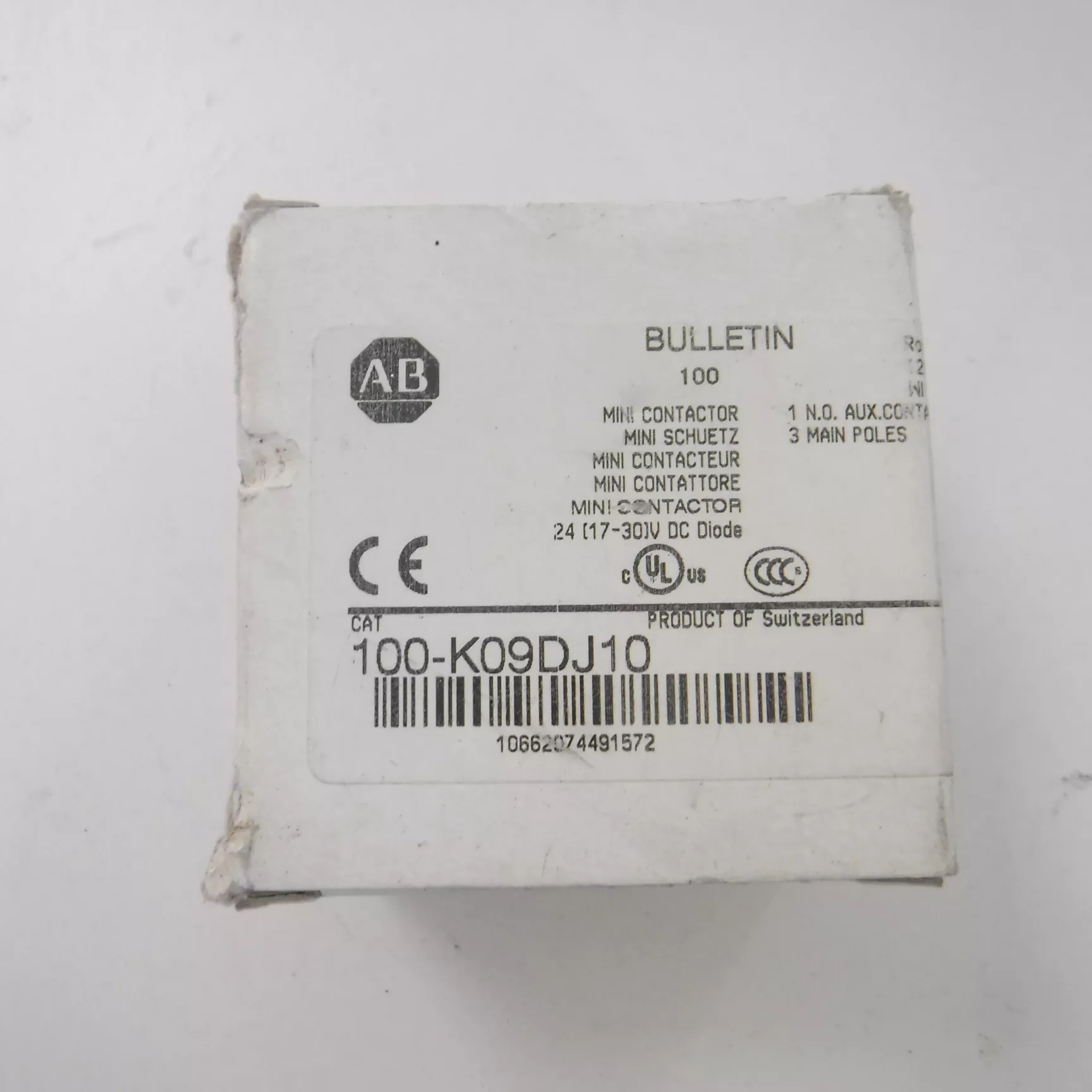 Allen Bradley Minature Contactor 100-K09DJ10 9A 24VDC