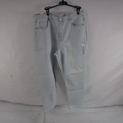 American Eagle Women’s Mom Jeans Size 14 32W Regular in Light Aglow