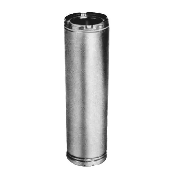 American Metal 8HS-24 Insulated Chimney Pipe, 3 Wall