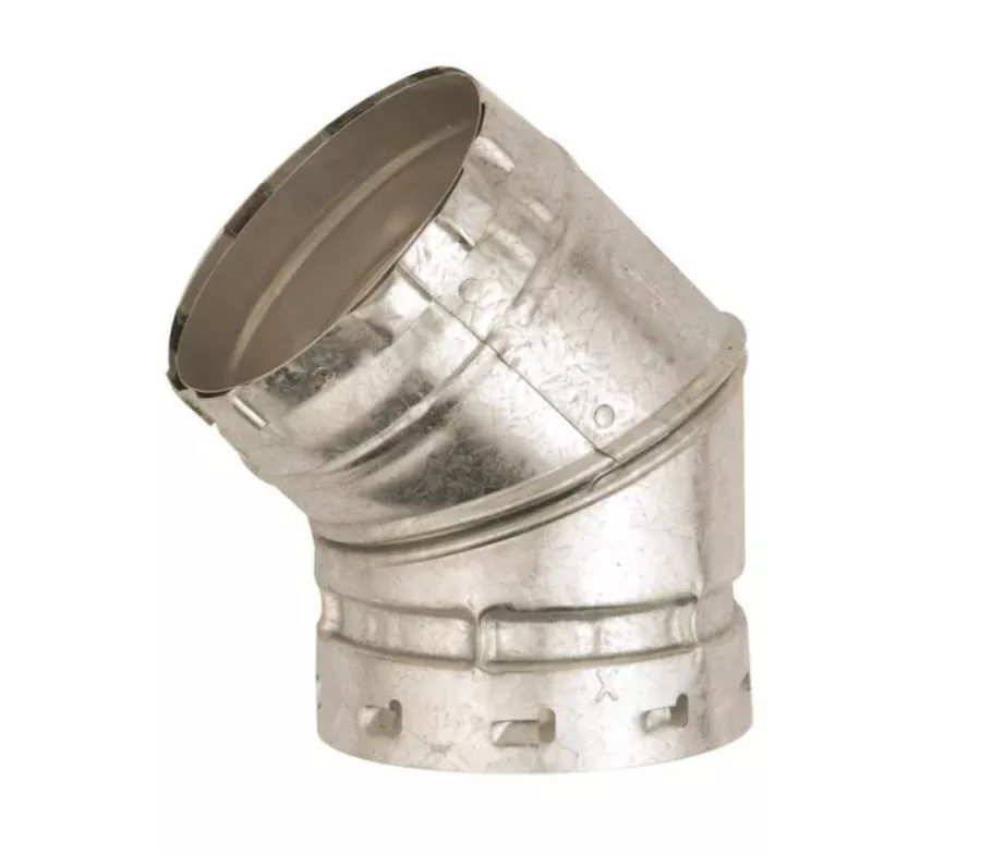 AmeriVent 3E45 Adjustable Gas Vent Elbow, 3"
