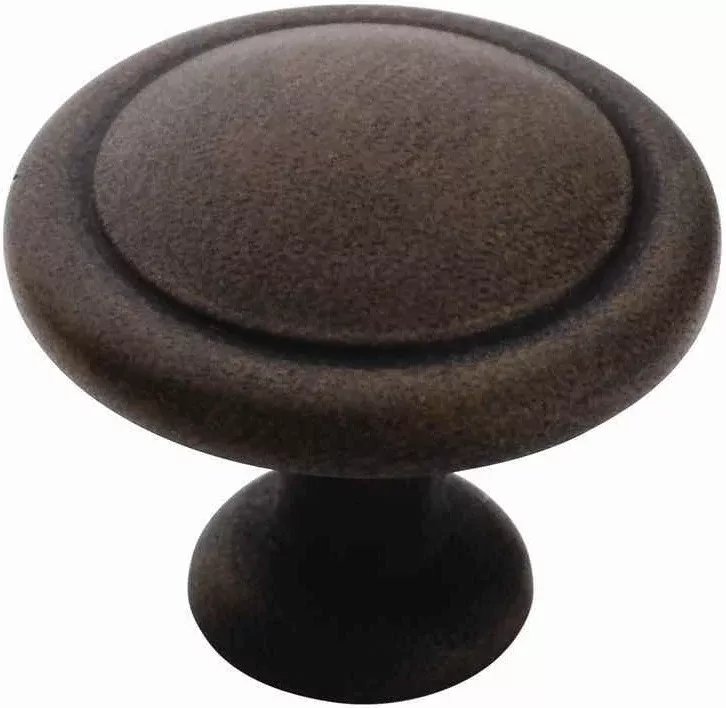 Amerock BP1387ART Reflections Round Traditional Cabinet Knob, Antique rust