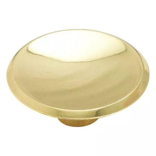 Amerock BP3414-3 Modern Knob, 1-3/4" Dia, Polished Brass
