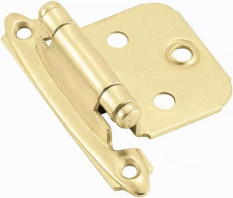 Amerock BP3429-3 Self Closing Hinge, 2.75" x 1-7/8", Polished Brass