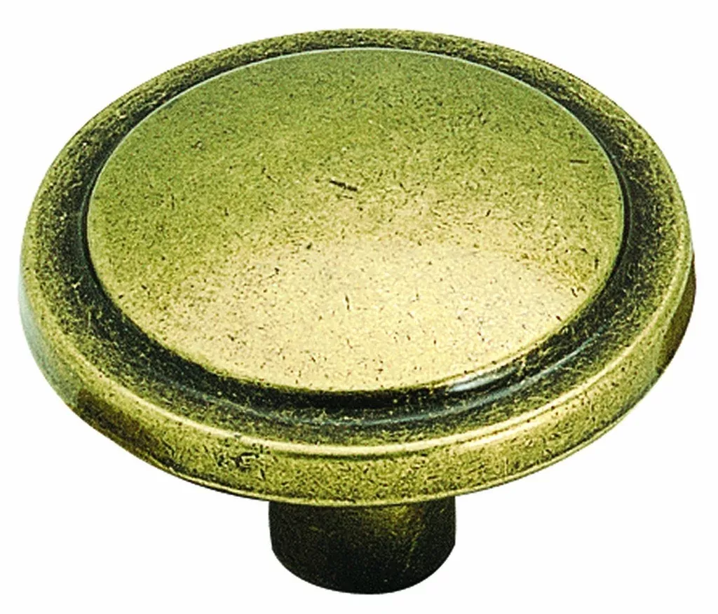 Amerock BP3443BB Traditional Classics Harmony Knob, 15/16", Burnished Brass