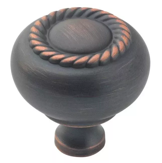 Amerock BP53471ORB Allison Round Scroll Cabinet Knob,1-1/4", Oil Rub Bronze