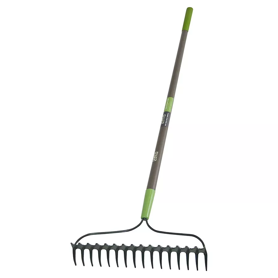 Ames 16-Tine Double Play Bow Rake with Fiberglass Handle