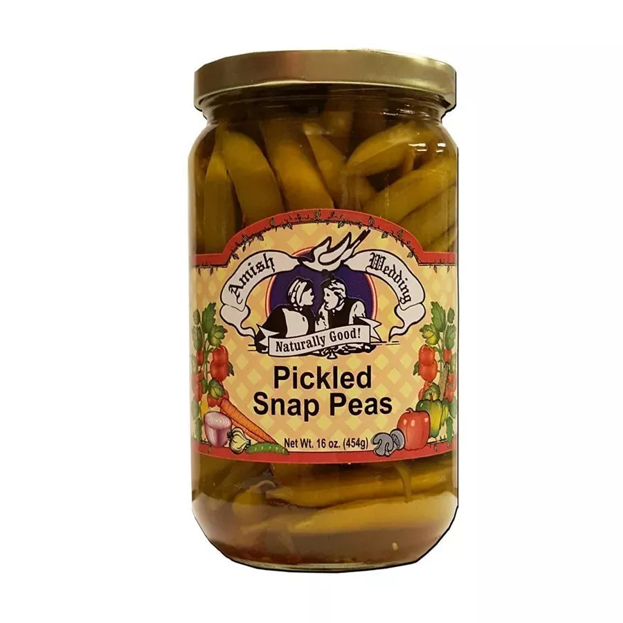 Amish Wedding Pickled Snap Peas - 16 oz